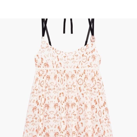 Savage X Fenty Roasted Red Fresh Ink Underpinnings Dbl Strap Babydoll SlipXL NWT - Picture 4 of 10